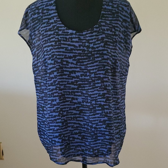 Linea by Louis Dell Olio printed short sleeve top - Picture 1 of 5